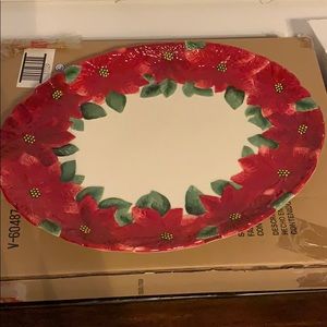 Poinsettia Platter